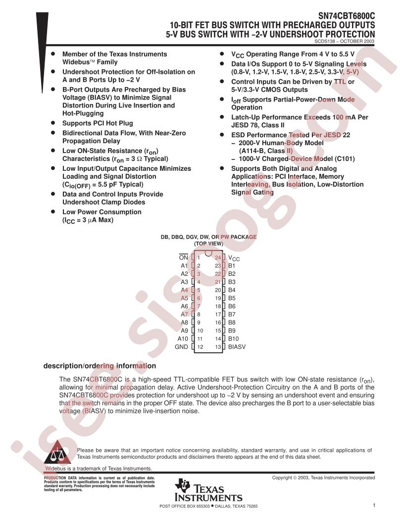 SN74CBT6800C