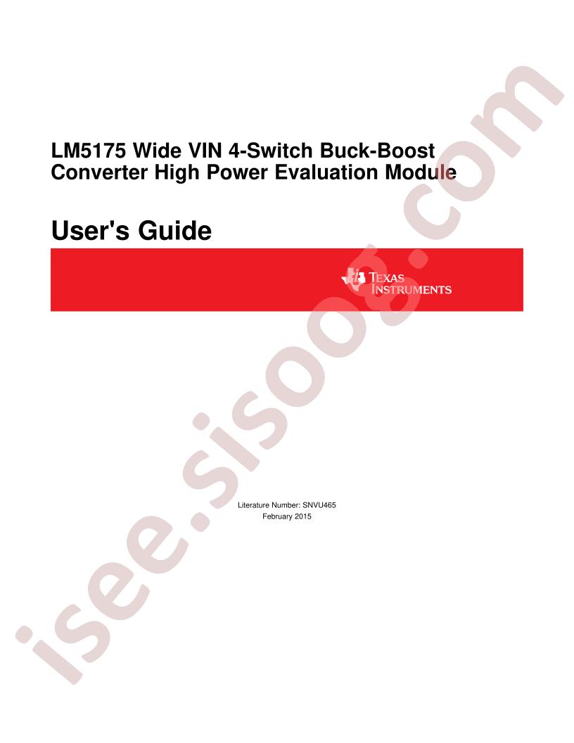 LM5175EVM User Guide