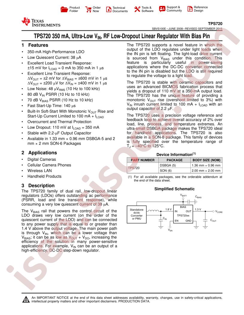 TPS720xx Datasheet