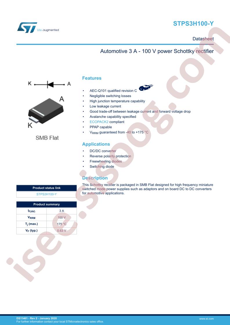 STPS3H100UFY