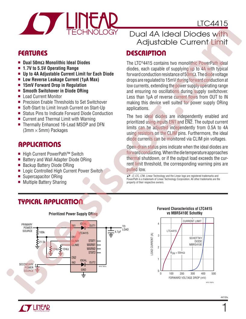 LTC4415 Datasheet