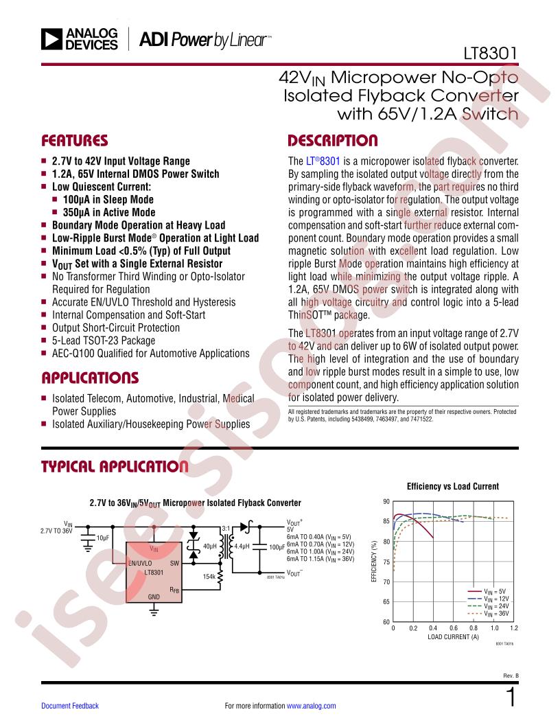 LT8301 Datasheet