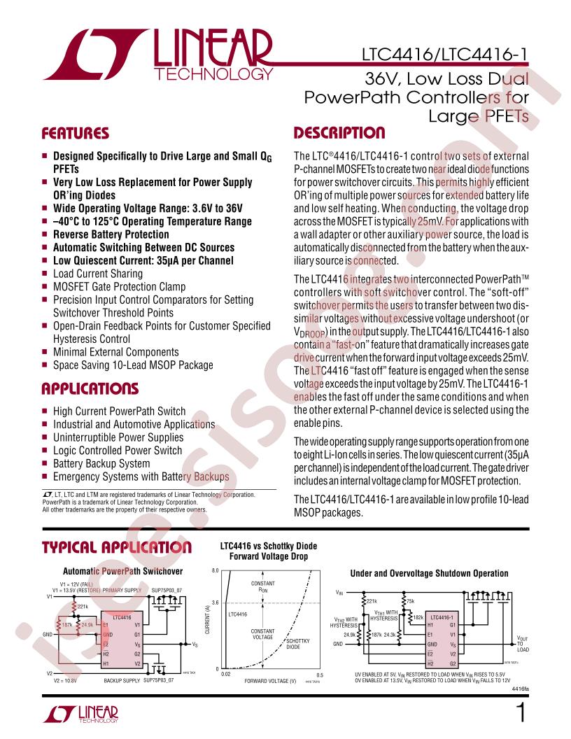 LTC4416(-1) Datasheet