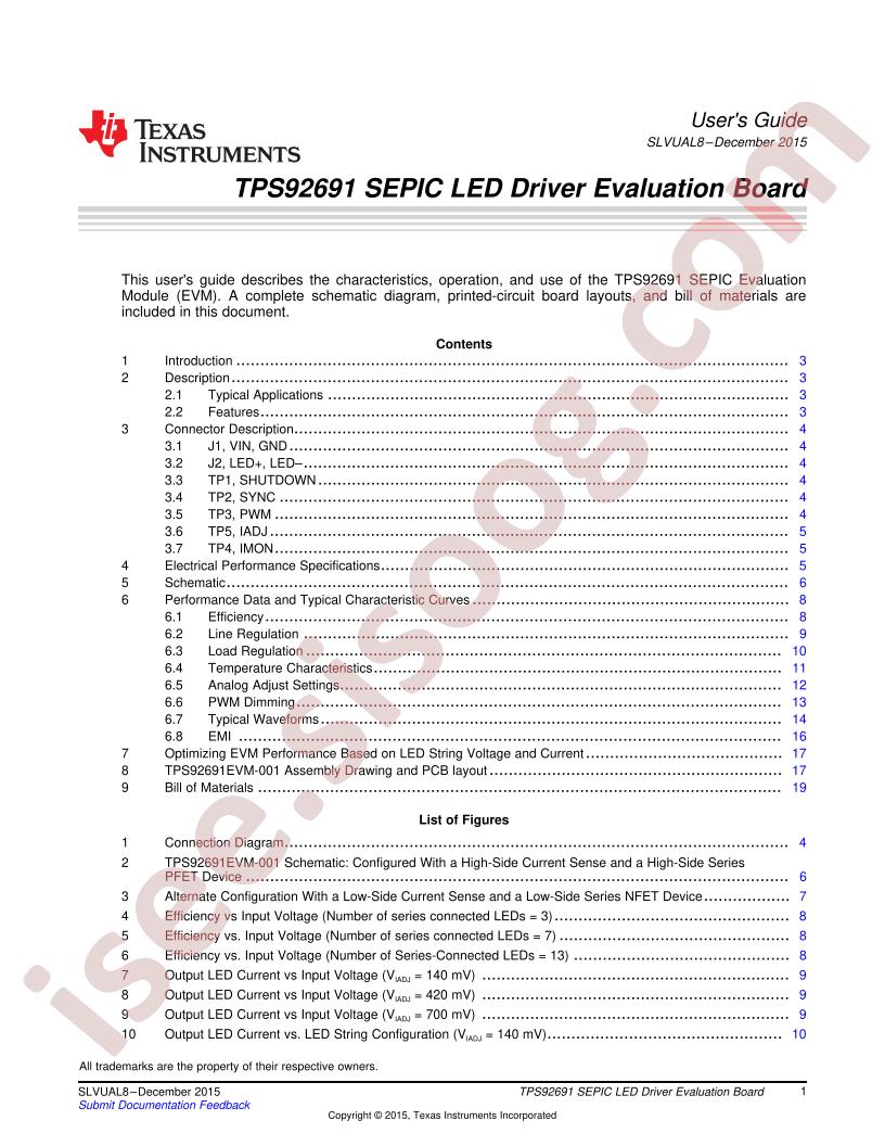 TPS92691EVM-001 User Guide