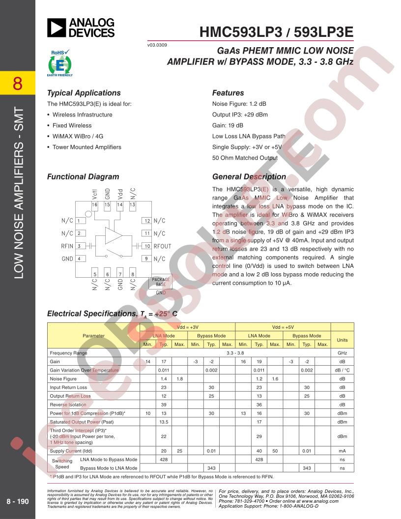 HMC593LP3,E