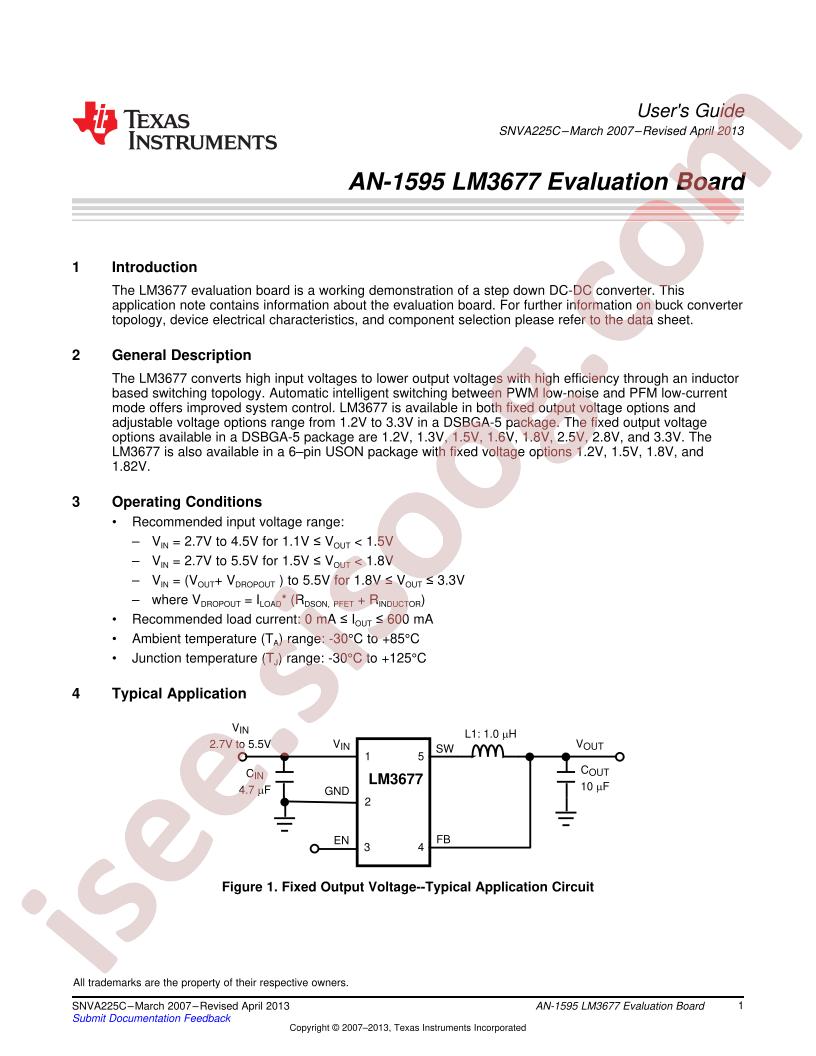 LM3677 Eval Board AppNote