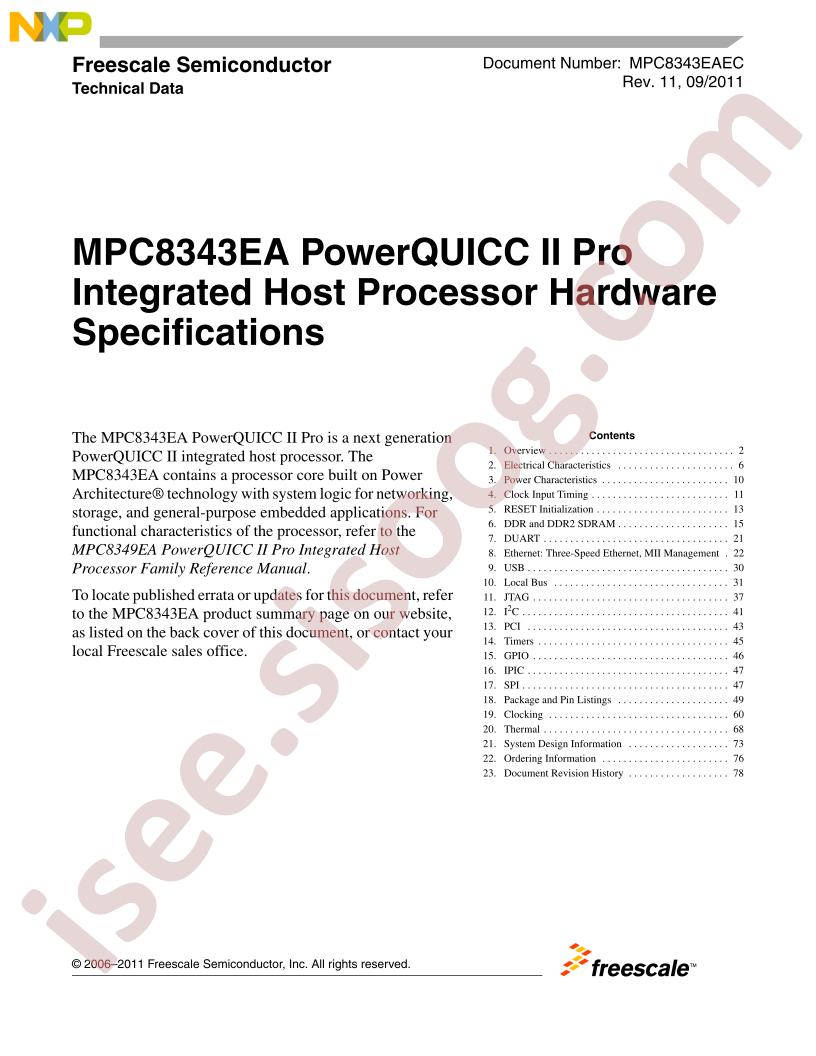 KMPC8343EA Ref Manual