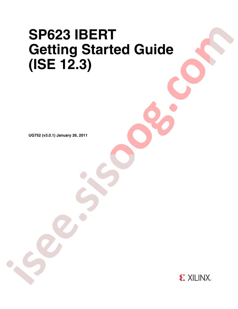 SP623 IBERT Start Guide