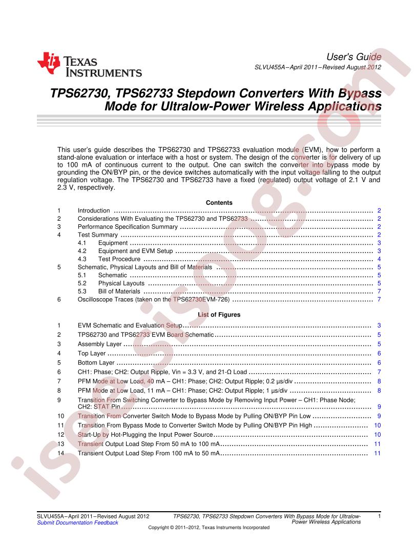 TPS62730,33 User Guide