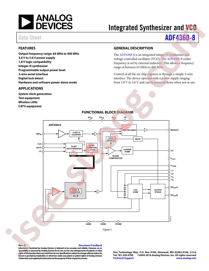 ADF4360-8