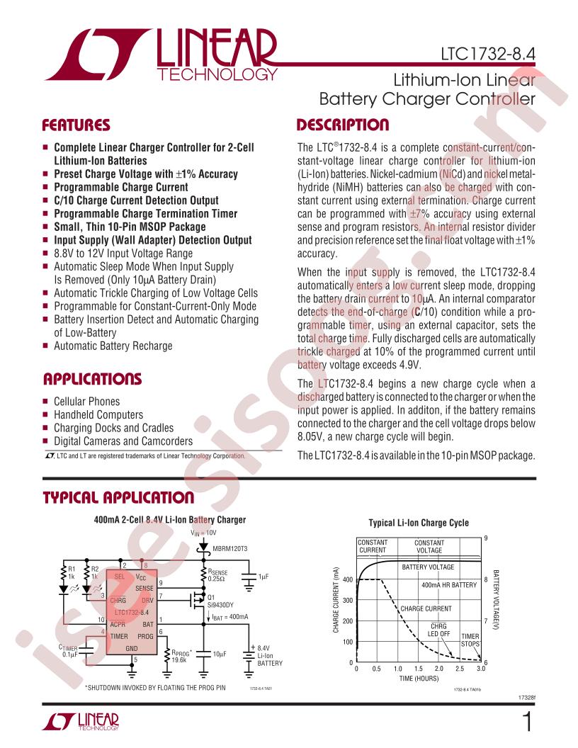 LTC1732-8.4 Datasheet