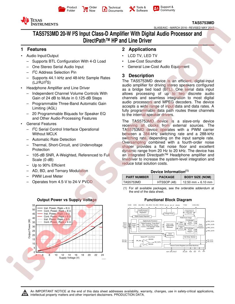 TASD5753MD Datasheet