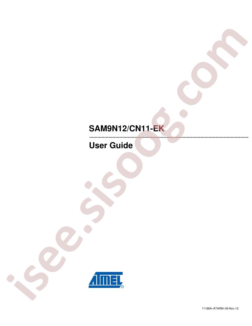 SAM9N12/CN11-EK User Guide