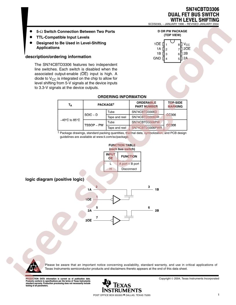 SN74CBTD3306