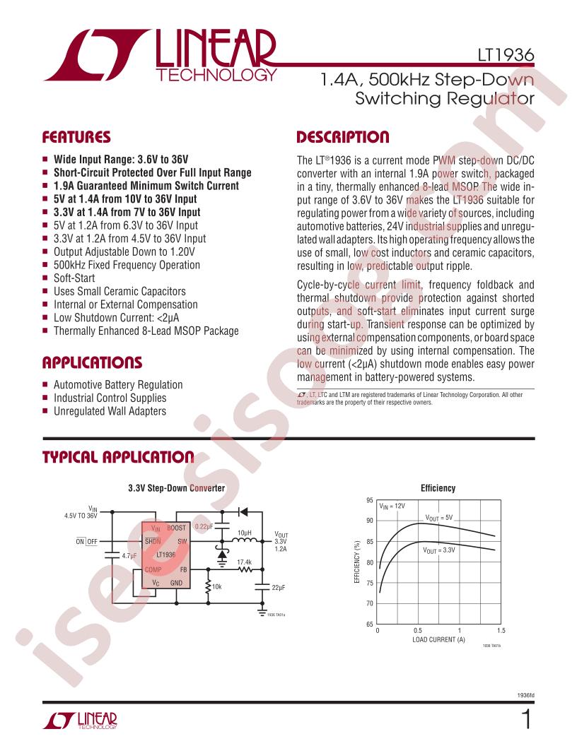 LT1936 Datasheet