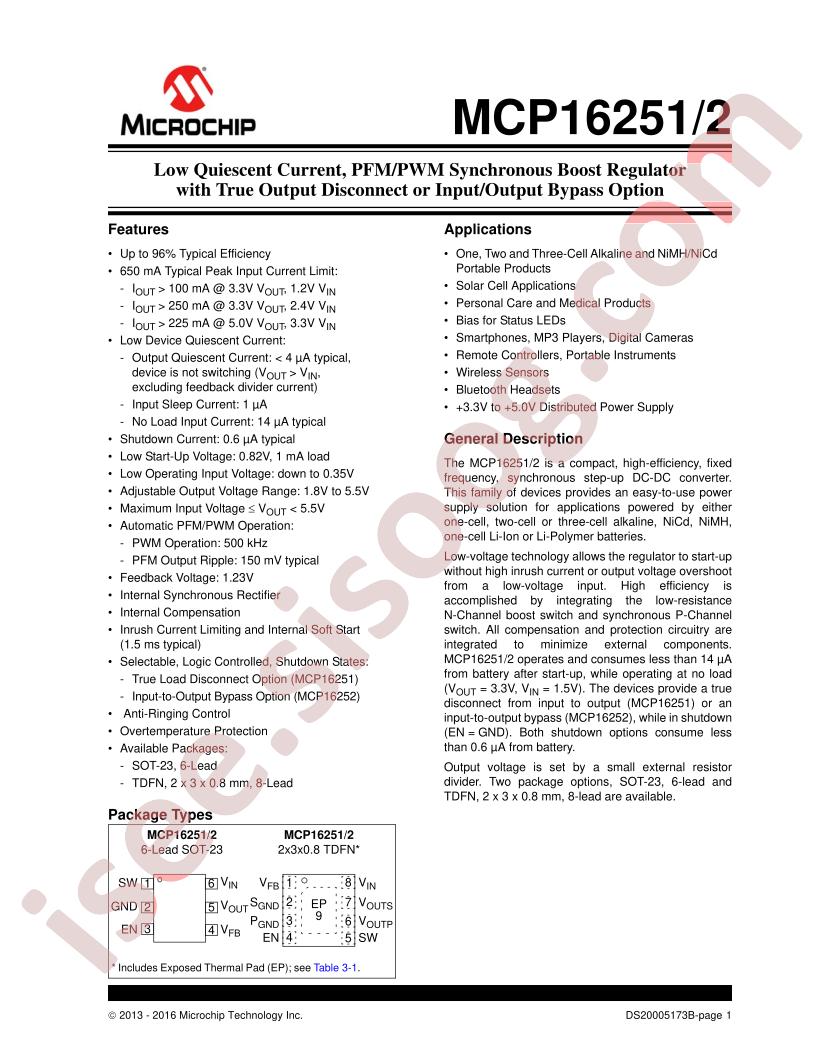 MCP16251/52 Datasheet