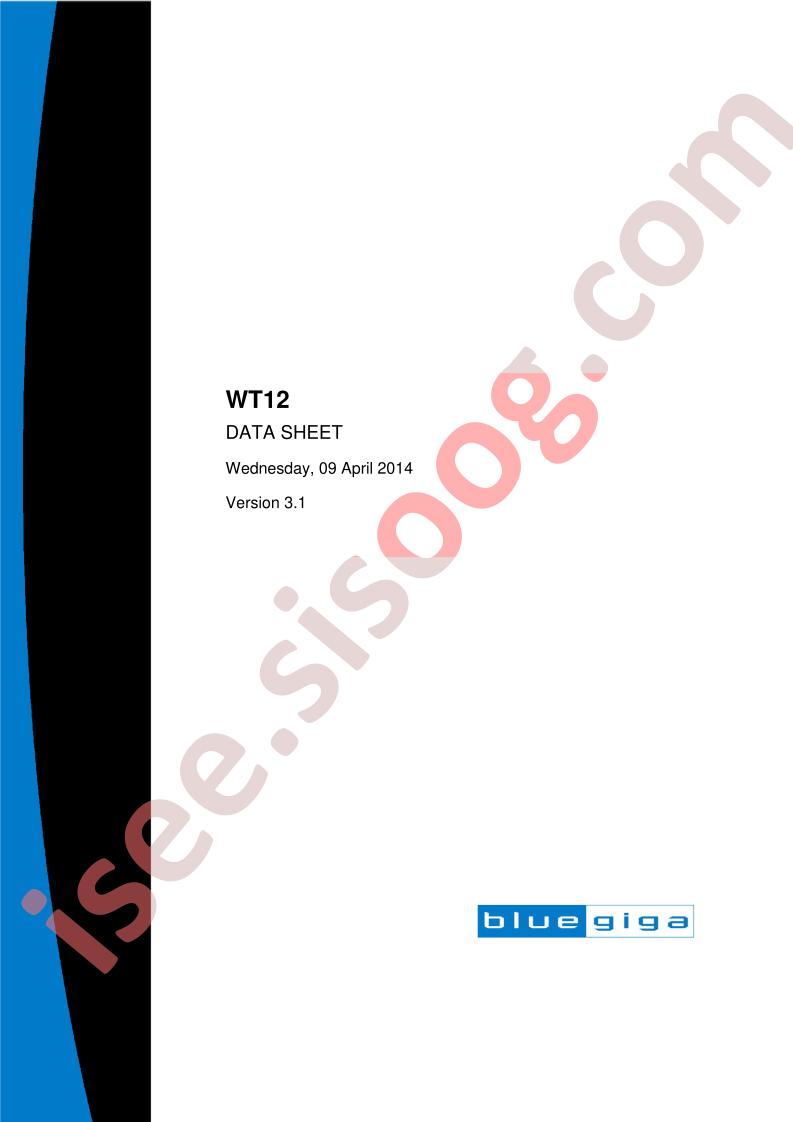 WT12 Datasheet