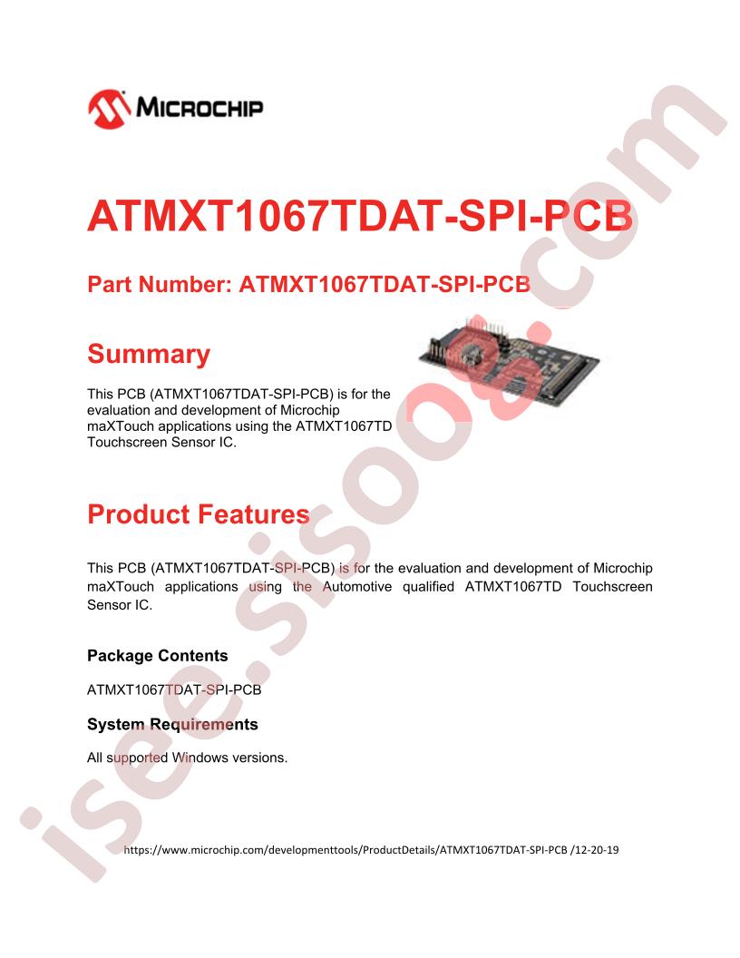 ATMXT1067TDAT-SPI-PCB