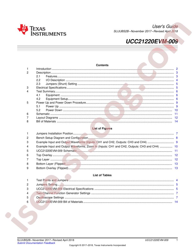 UCC21220EVM-009 USer Guide