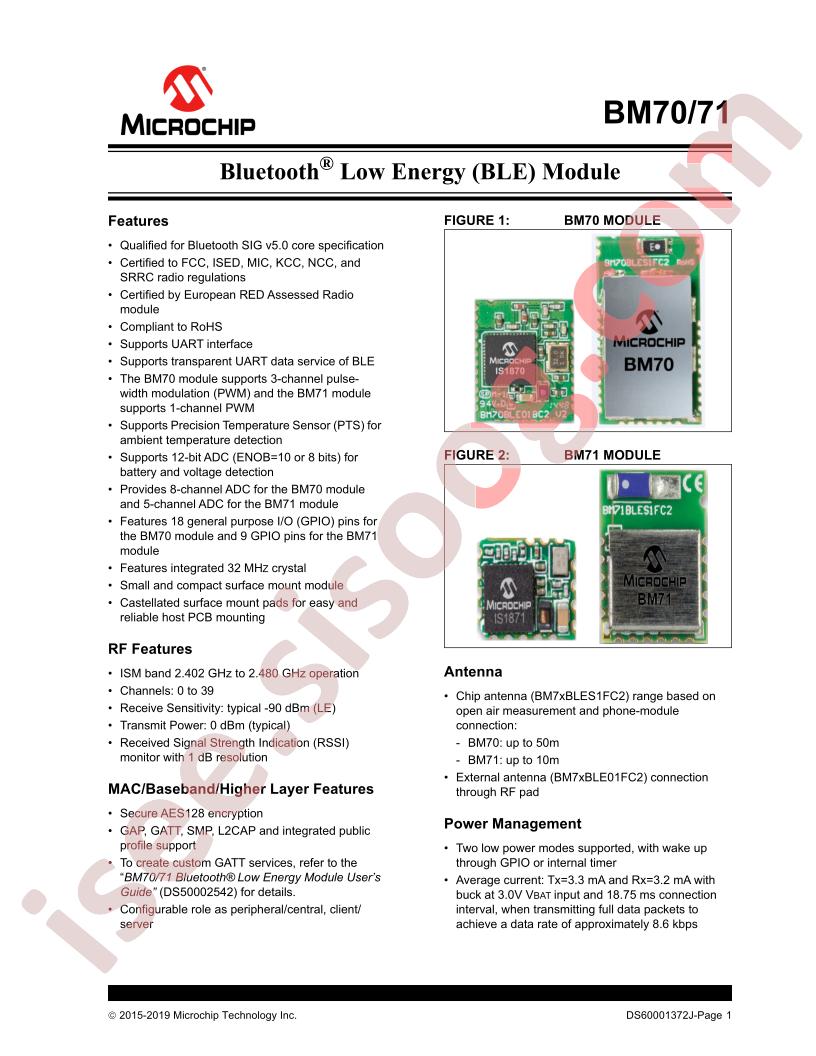 BM70,71 Datasheet