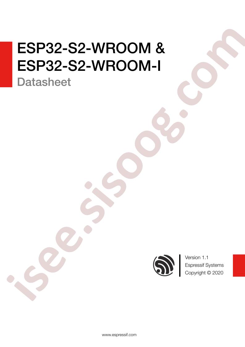 ESP32-S2-WROOM, ESP32-S2-WROOM-I