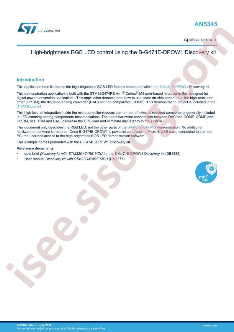 B-G474E-DPOW1 App'l Note