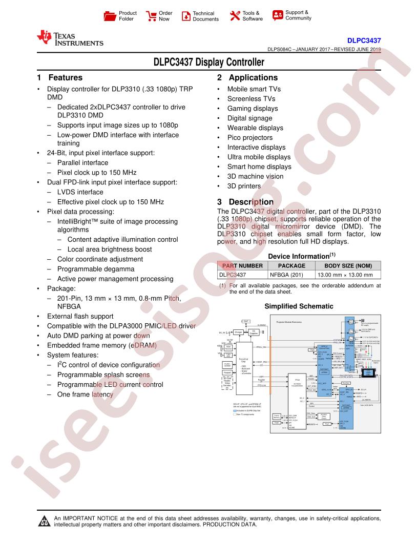 DLPC3437 Datasheet