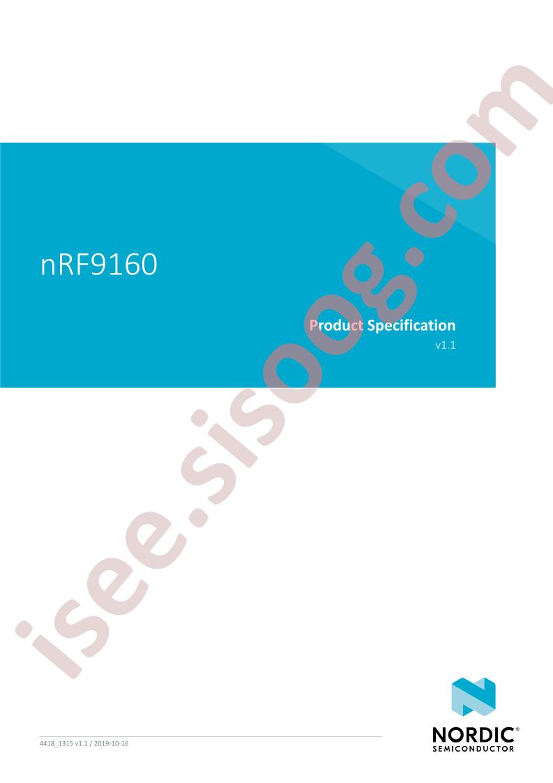 nRF9160 Specification