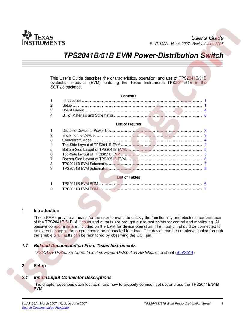 TPS2041B/51B EVM Guide