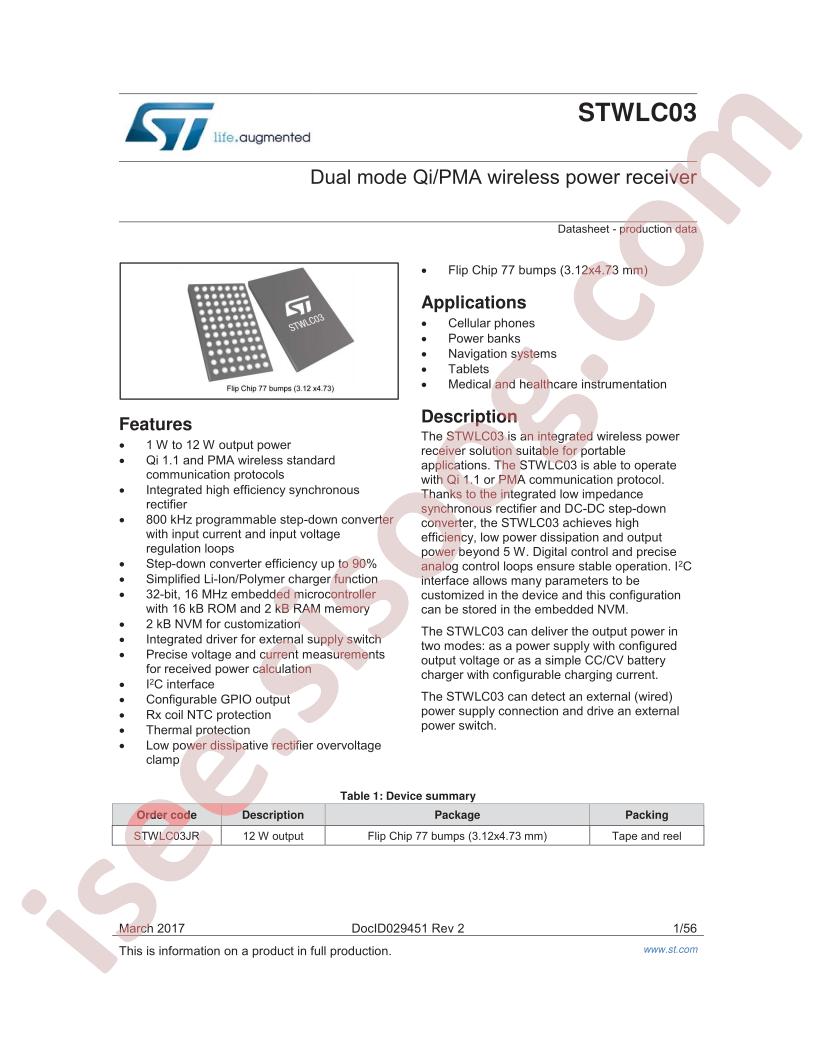 STWLC03 Brief