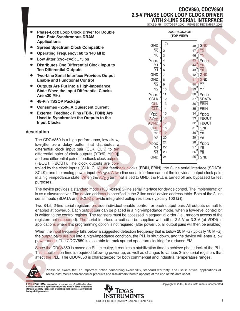 CDCV850(I)