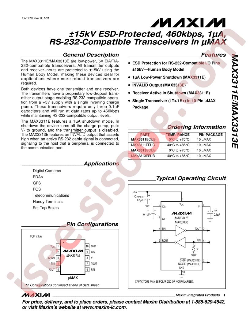 MAX3311E,13E