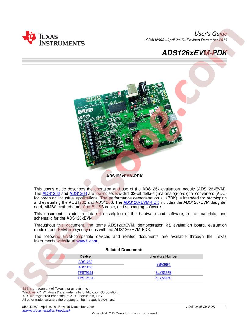 ADS126xEVM-PDK User Guide