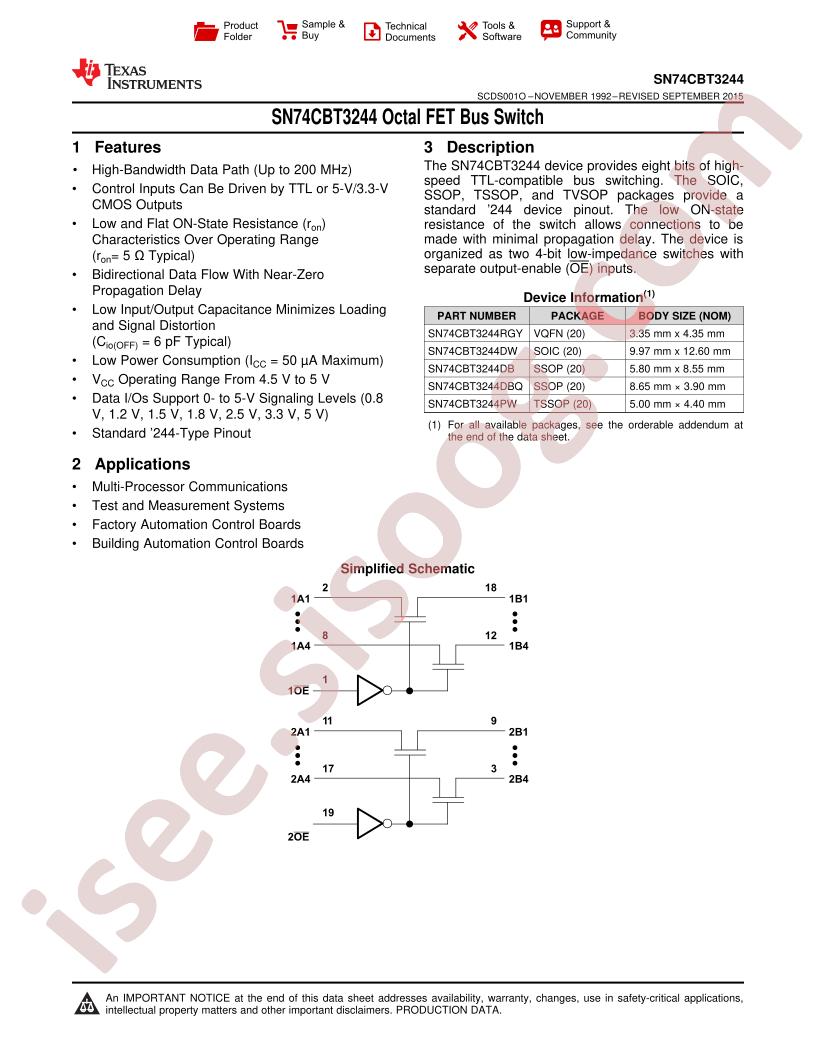 SN74CBT3244