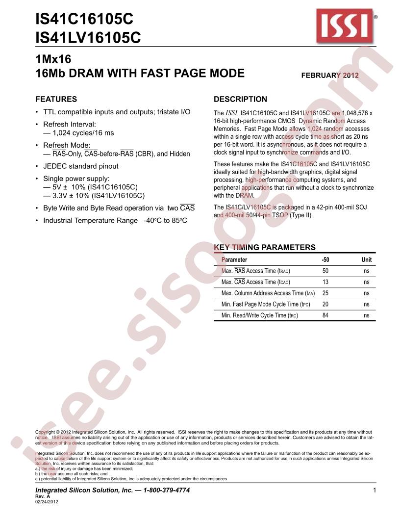 IS41xx16105C Series