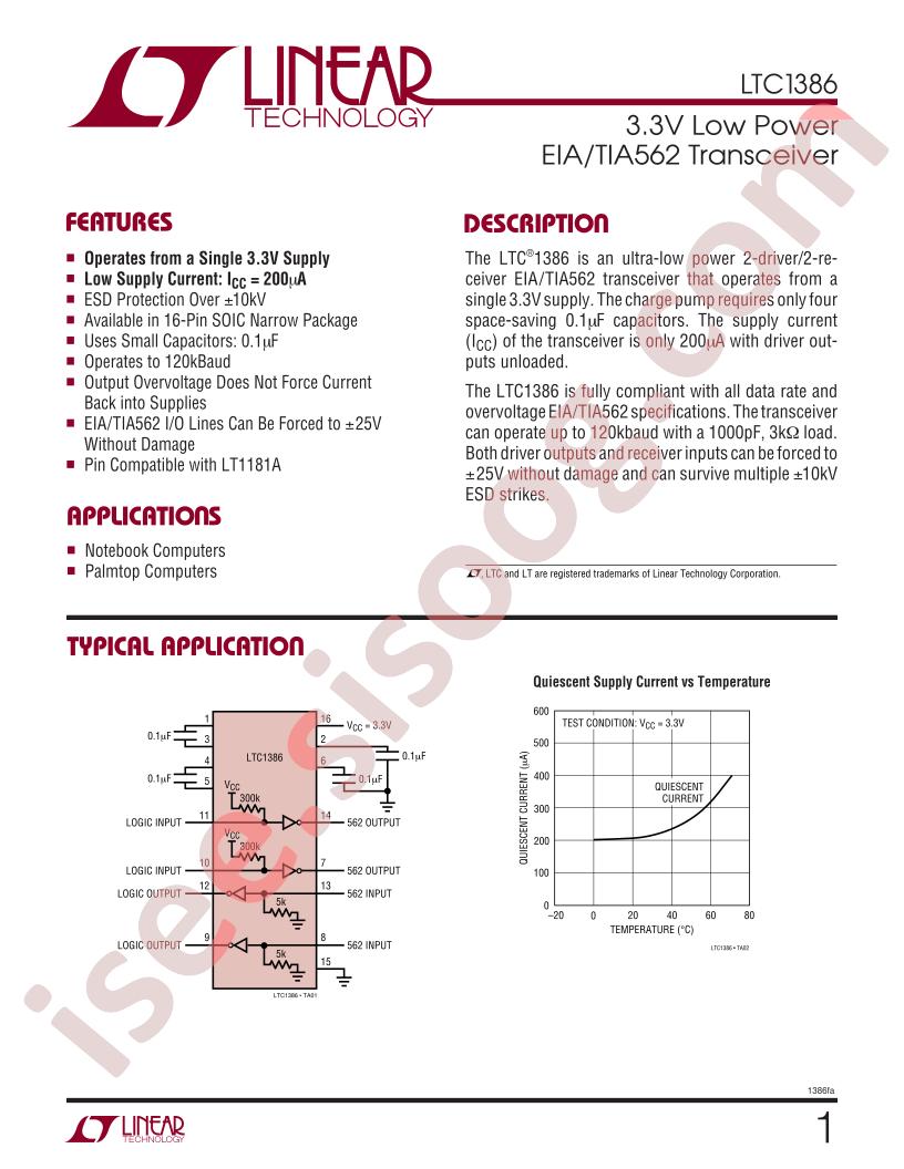 LTC1386 Datasheet