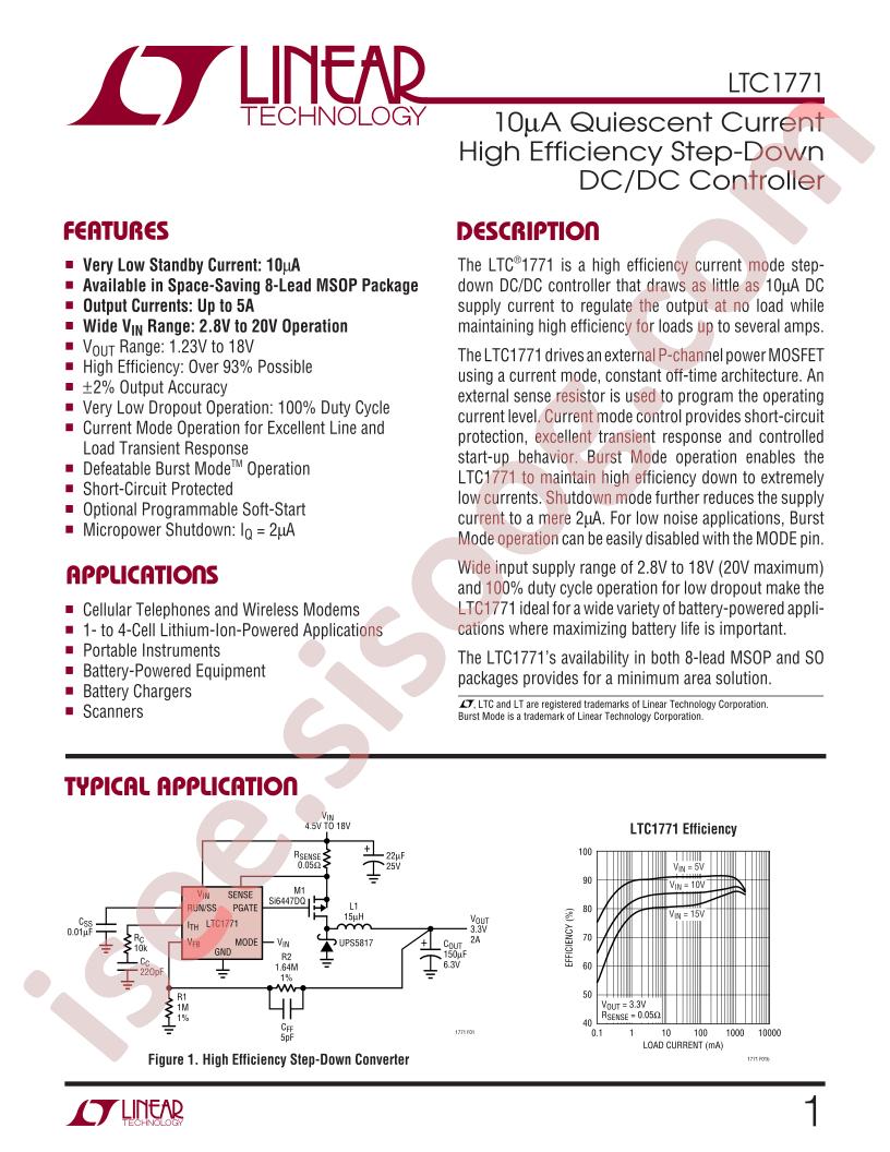 LTC1771 Datasheet