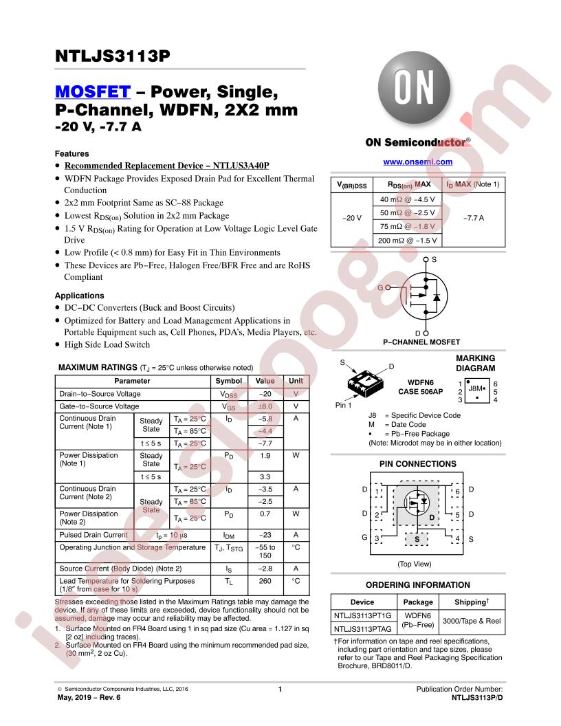 NTLJS3113P