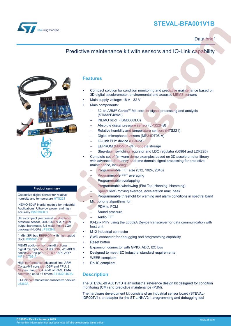 STEVAL-BFA001V1B Data Brief