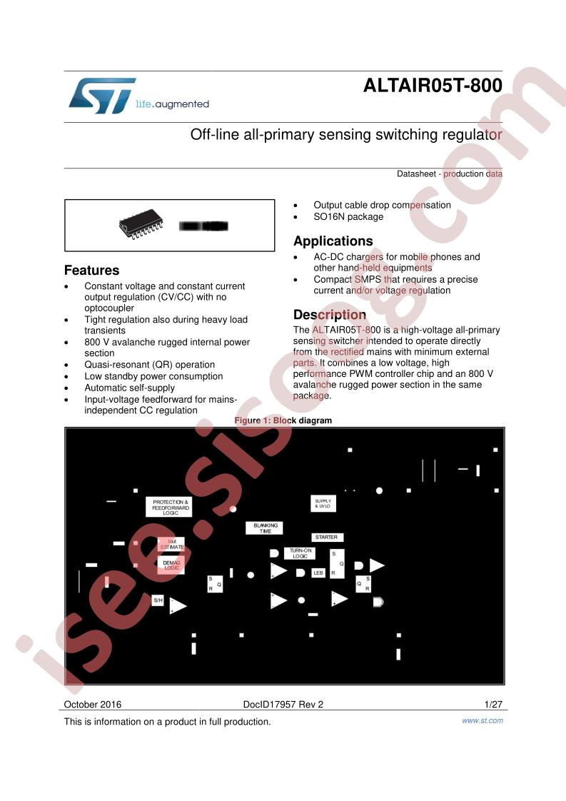 ALTAIR05T-800 Datasheet