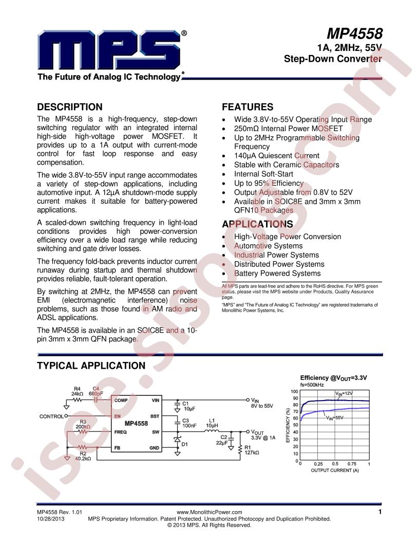 MP4558 Datasheet