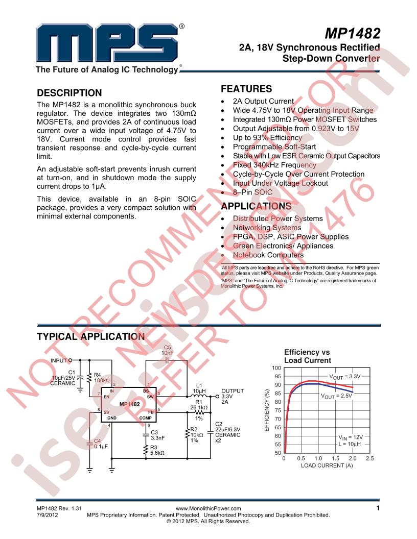 MP1482 Datasheet