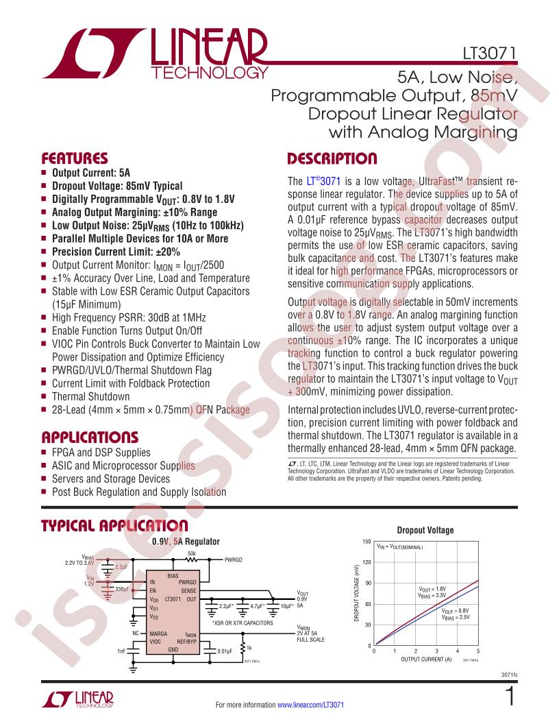 LT3071 Datasheet