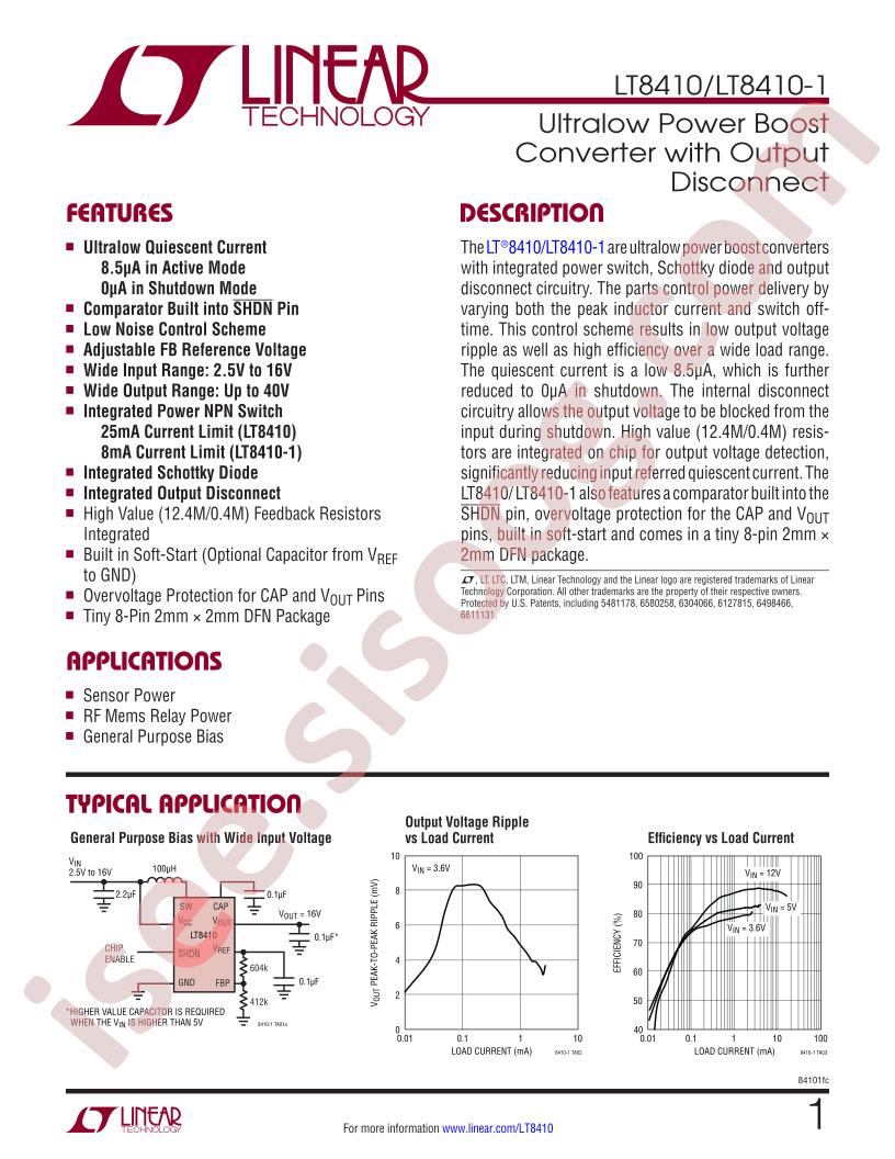 LT8410(-1) Datasheet