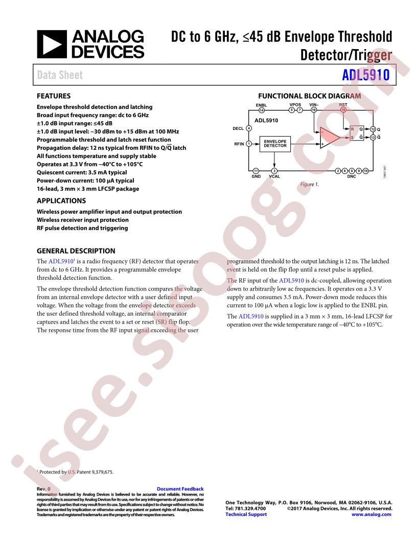 ADL5910 Series