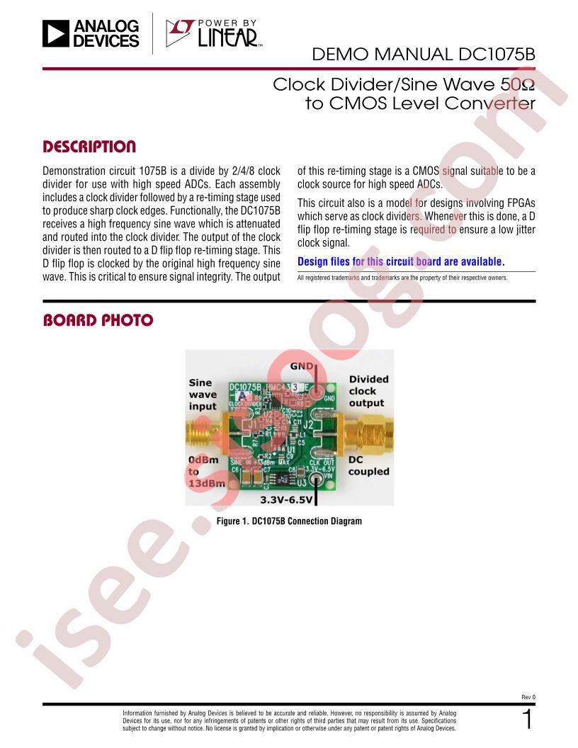 DC1075B Demo Manual