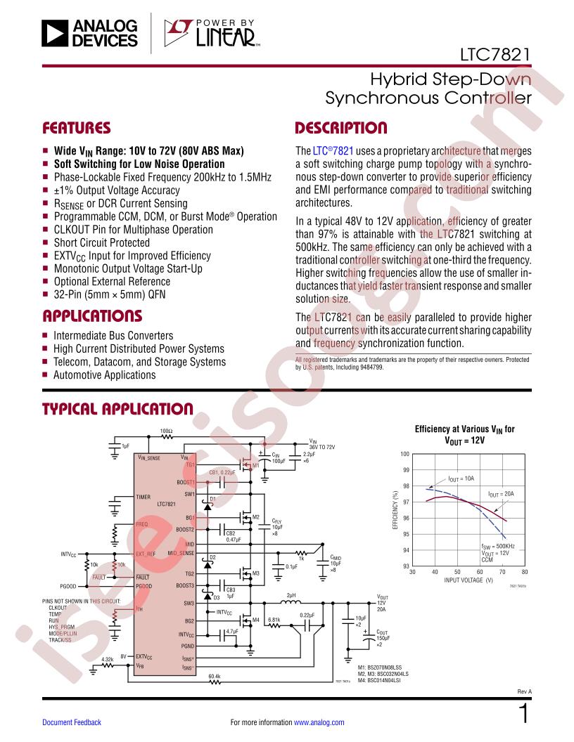 LTC7821 Datasheet