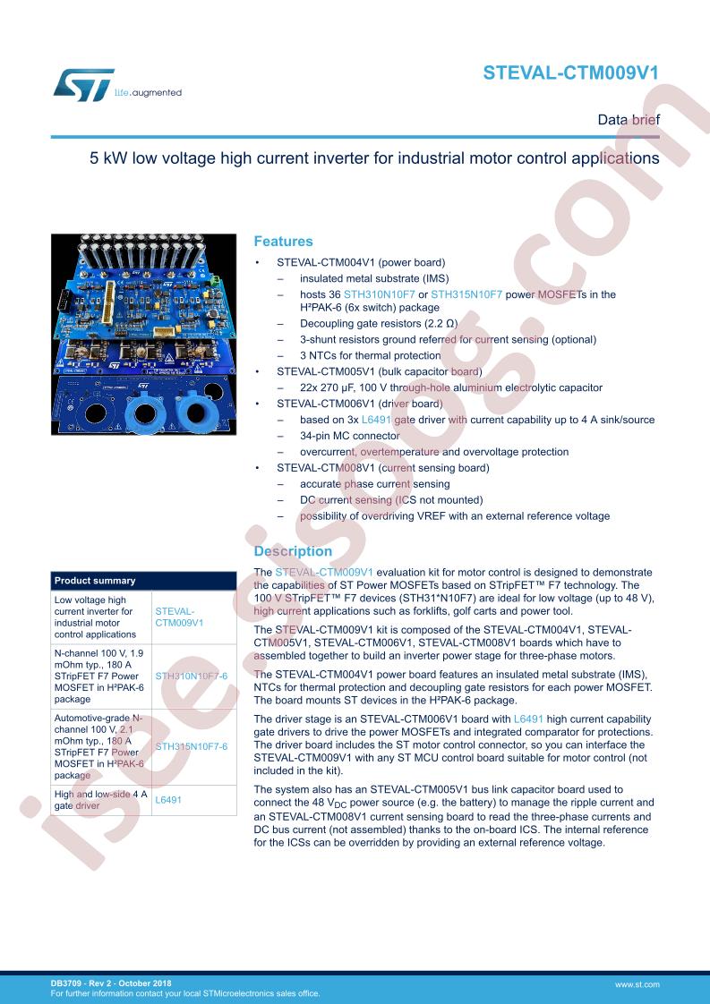 STEVAL-CTM009V1 Data Brief