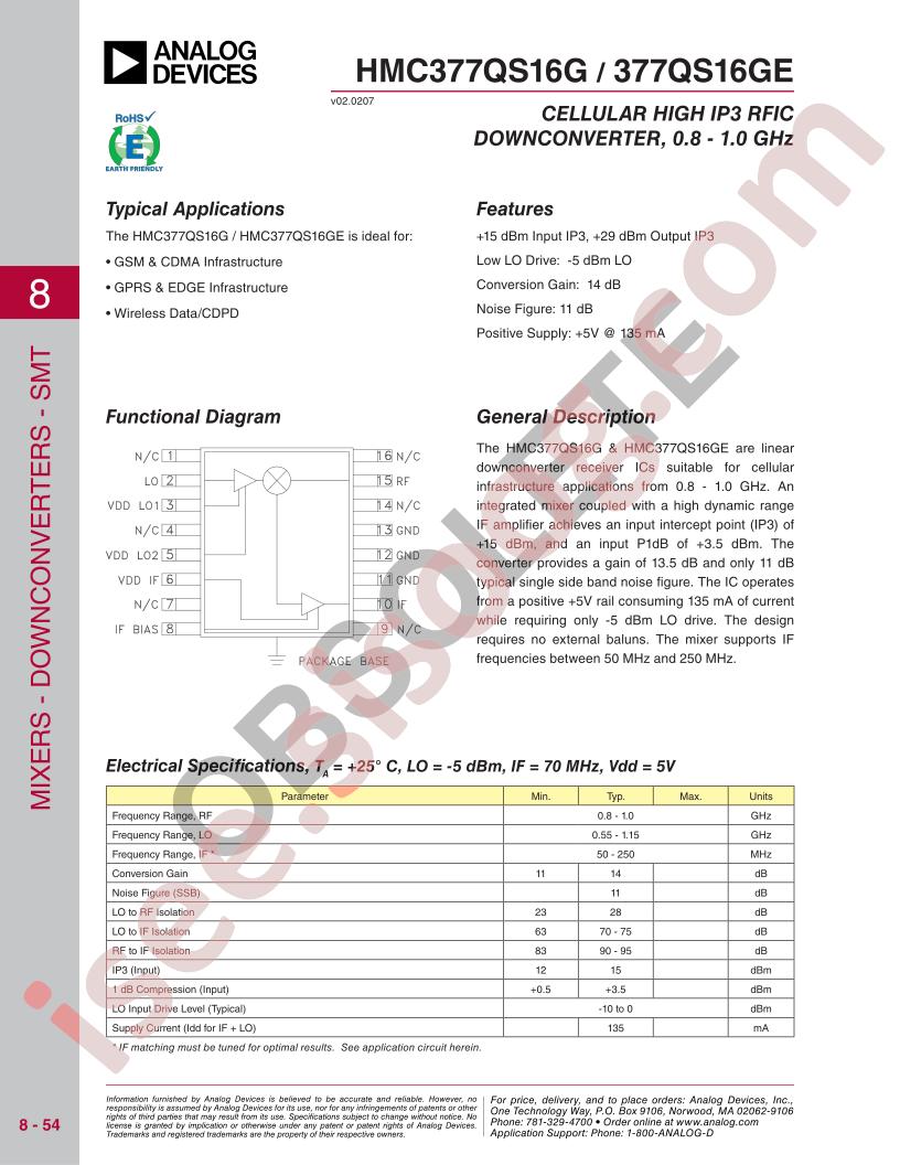 HMC377QS16G/E