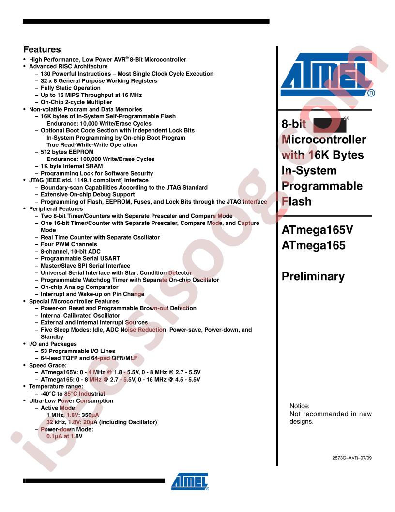 ATMEGA165(V) Complete